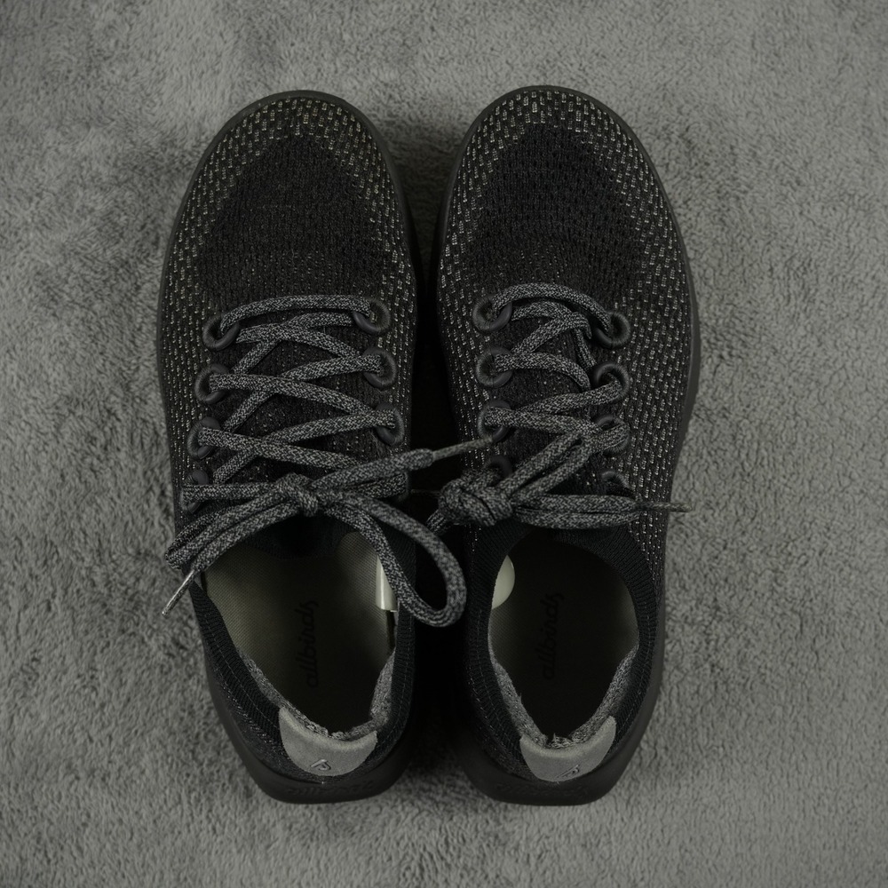 Allbirds Wool Runners Womens 10 Black Charcoal Sustainable Running Shoes - Picture 4 of 9